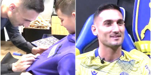 Οι μικροί φίλοι του ASTERAS AKTOR συνάντησαν τον Φεντερίκο Μακέντα