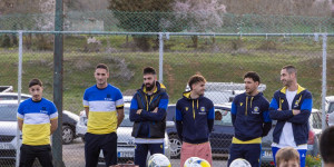 Οι παίκτες του ASTERAS AKTOR με τα παιδιά των Ακαδημιών