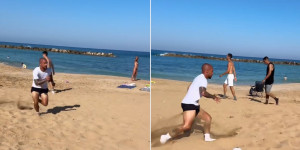 Προετοιμασία και στην παραλία για τον Άλχο (video)